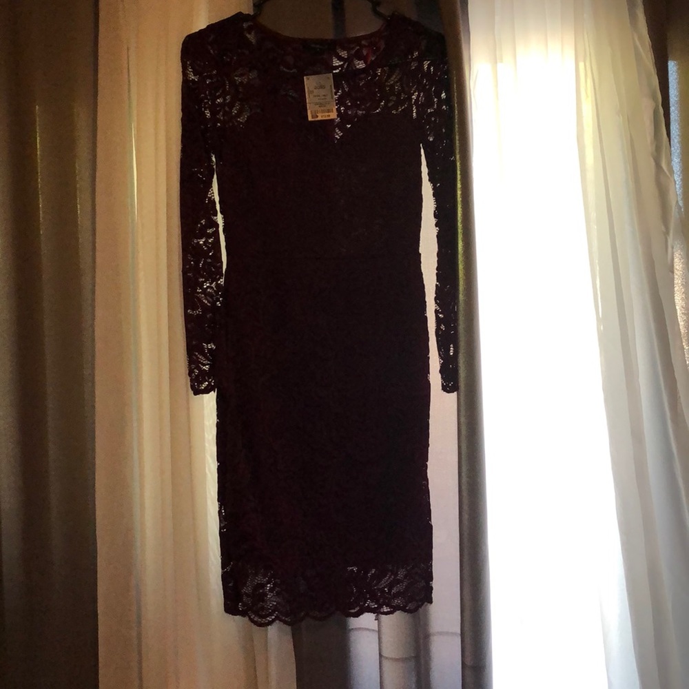 Burgundy dress